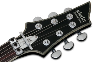 Schecter Damien Platinum 6 Floyd Rose Sustainiac Electric Guitar, Satin Black 1189-SHC
