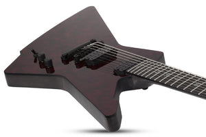Schecter E-7 Apocalypse 7-String Electric Guitar, Red Reign 1311-SHC
