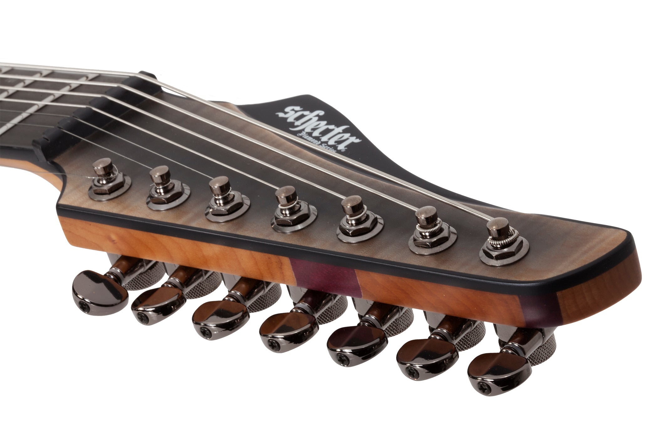 SCHECTER Banshee Mach-7 7-String Electric Guitar, Fallout Burst