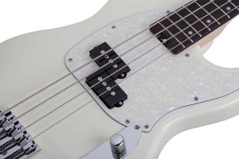 Schecter Banshee 4-String Electric Bass in Olympic White1442-SHC - The Guitar World