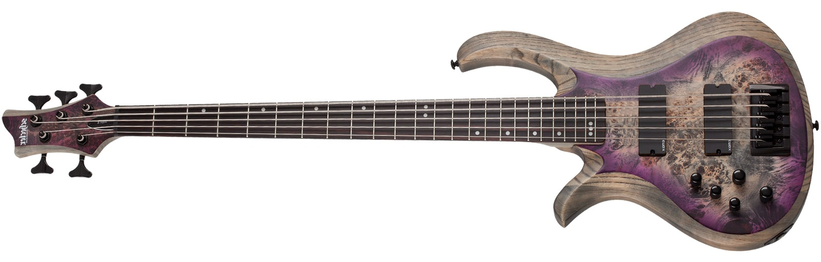 Schecter Riot-5 Left-Handed Electric Bass Aurora Burst