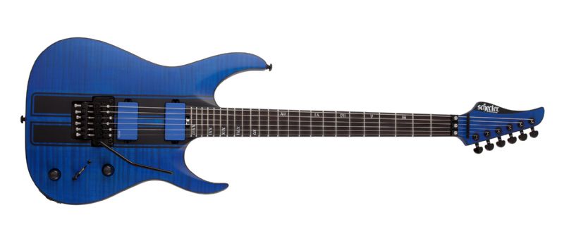 Schecter Banshee GT-FR 6-String Electric Guitar in Trans Blue1520-SHC - The Guitar World