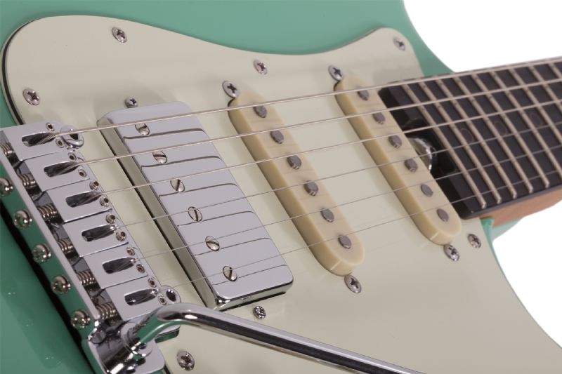 Schecter Nick Johnston Traditional H/S/S 6-String Electric Guitar, Atomic Green 1540-SHC - The Guitar World