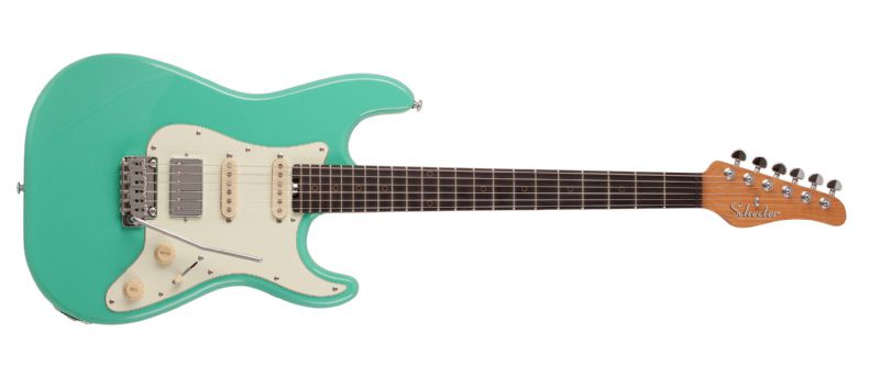 Schecter Nick Johnston Traditional H/S/S 6-String Electric Guitar, Atomic Green 1540-SHC - The Guitar World