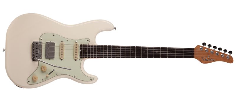 Schecter Nick Johnston Traditional HSS 6-String Electric Guitar in Atomic Snow 1541-SHC - The Guitar World