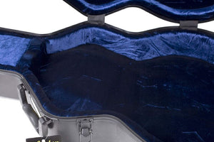 Schecter Pe Molded Hardcase For Sgr-12 Corsair Electric Guitar, Black With Blue Interior 1683-SHC