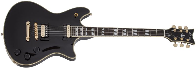 Schecter Tempest Custom Electric Guitar, Gloss Black 1723-SHC