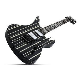 Schecter Synyster Gates Custom Electric Guitar - Black With Silver Stripes 1740-SHC