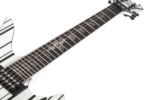 Schecter Synyster Standard Electric Guitar, Gloss White w/Black Pinstripes 1746-SHC