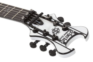 Schecter Synyster Standard Electric Guitar, Gloss White w/Black Pinstripes 1746-SHC