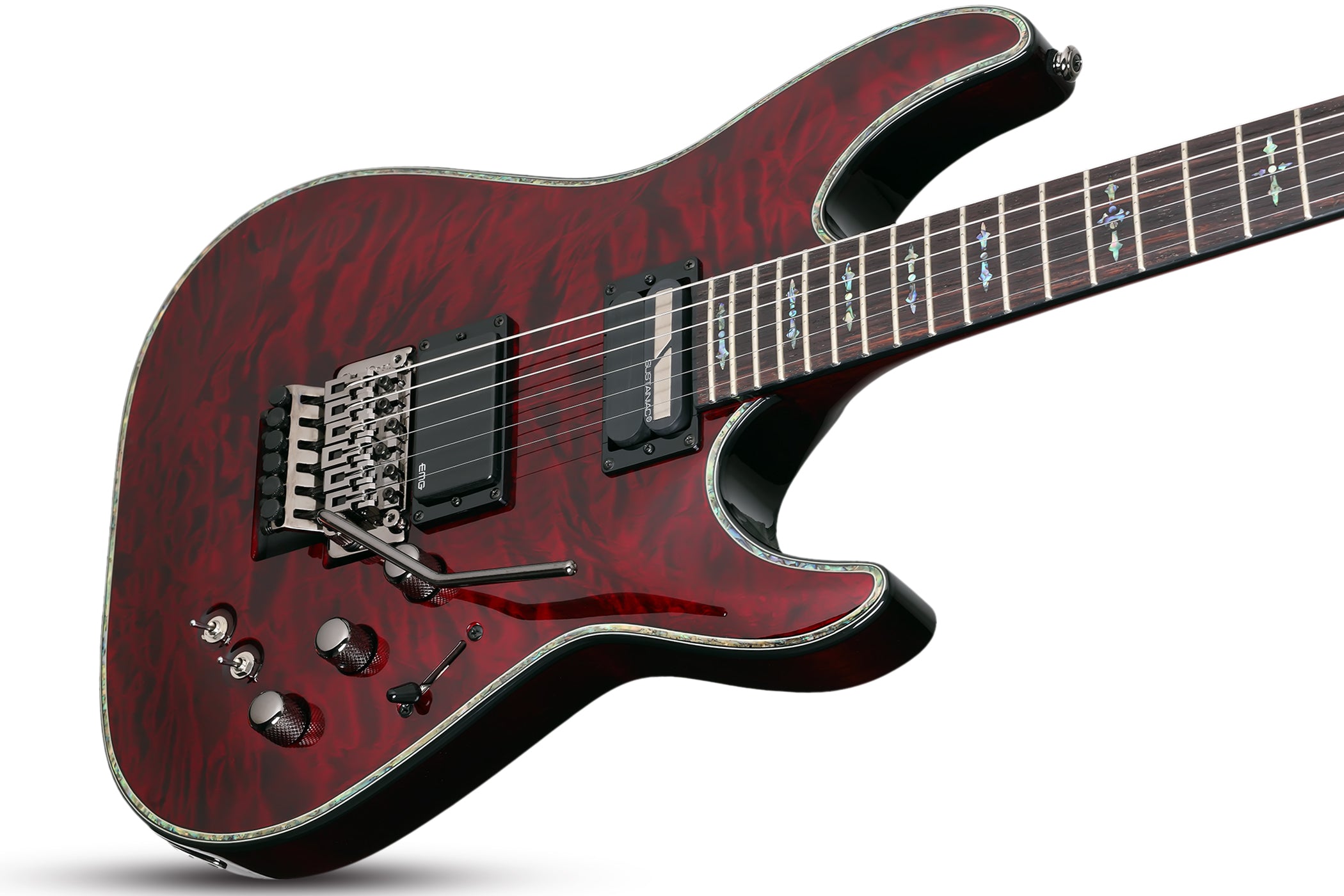 Schecter Hellraiser C-1 FR S in Black Cherry SKU 1826-SHC - The