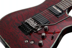 Schecter Hellraiser C-1 FR S Left Handed Rosewood Fretboard Electric Guitar Black Cherry 1828-SHC