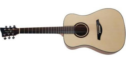 Jay Turser JTA54-LH-SN - Left Handed Dreadnought Acoustic Guitar in Satin Natural