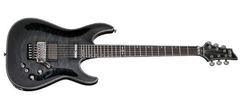 Schecter Hellraiser Hybrid C-1 with Floyd Rose and Sustainiac, Trans Black Burst 1957-SHC