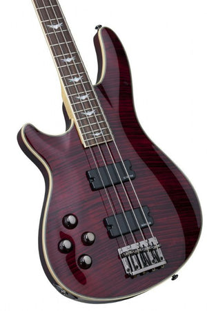 Schecter Omen Extreme-4 Left Handed Bass Guitar In Black Cherry 2046-SHC