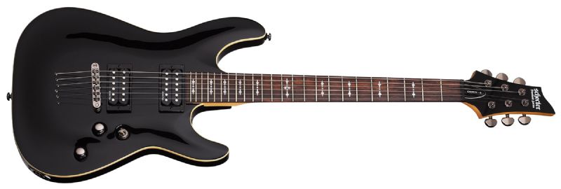 Schecter Omen-6 6-String Electric Guitar Gloss Black 2060-SHC