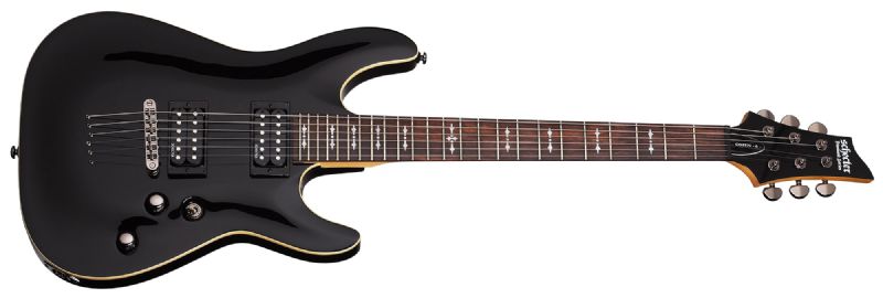Schecter Omen-6 6-String Electric Guitar Gloss Black 2060-SHC