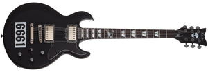 Schecter Zacky Vengeance 6661 Electric Guitar, Satin Black w/6661 Graphic 207-SHC - The Guitar World