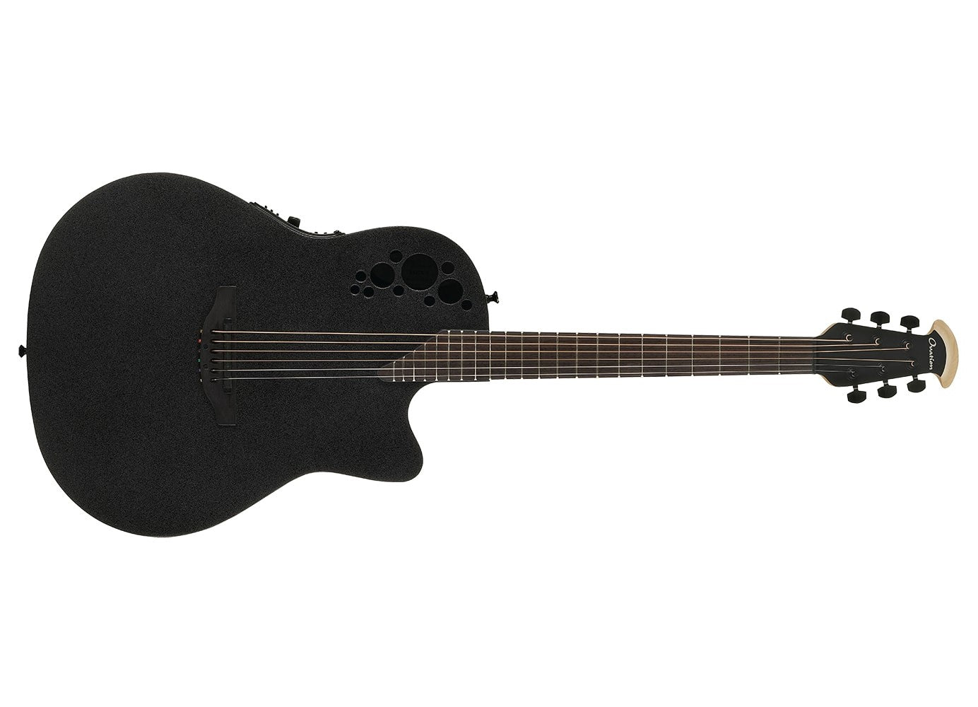 Ovation Elite TX Deep Contour Acoustic-Electric Guitar - Textured Black 2078TX-5 - The Guitar World