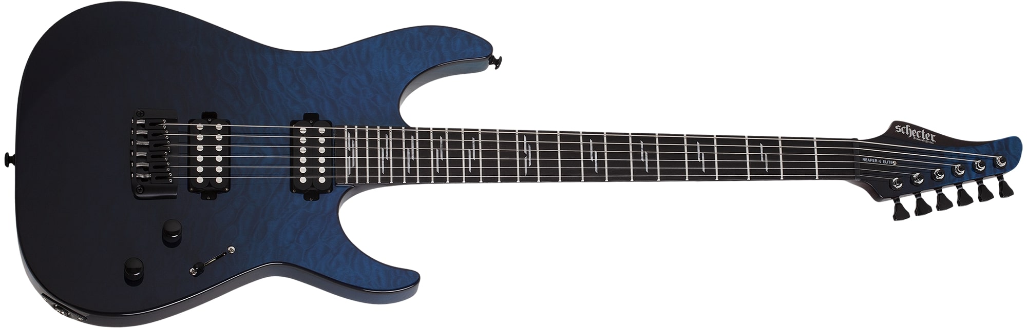 Schecter Reaper-6 Elite Electric Guitar, Deep Ocean Blue 2186-SHC