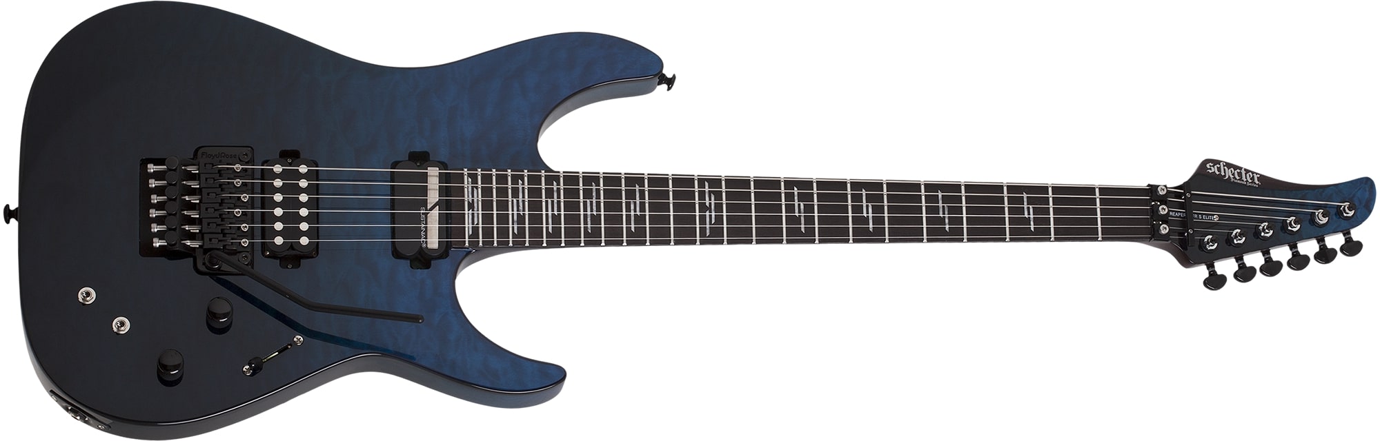 Schecter Reaper-6 FR S Elite Electric Guitar, Deep Ocean Blue 2187-SHC