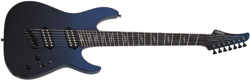 Schecter Reaper-7 Elite Multiscale 7-String Electric Guitar, Deep Ocean Blue 2188-SHC