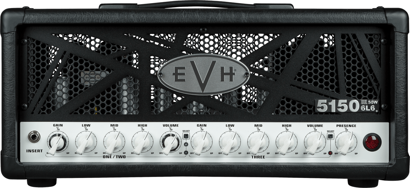 EVH 5150III 50W 6L6 Head in Black, 120V