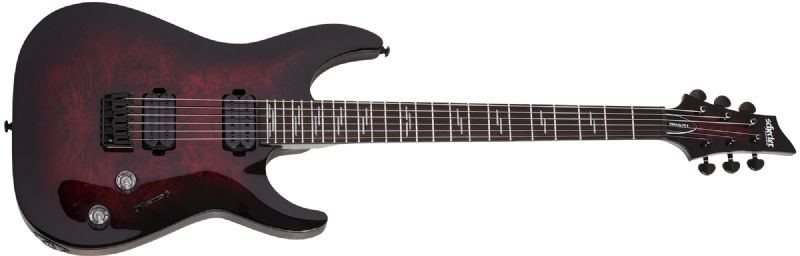 Schecter Omen Elite-6 Electric Guitar, Black Cherry Burst 2450-SHC