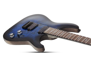 Schecter Omen Elite-6 Electric Guitar, See-Thru Blue Burst 2452-SHC