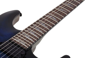 Schecter Omen Elite-6 Electric Guitar, See-Thru Blue Burst 2452-SHC