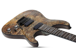 Schecter Omen Elite-6 Floyd Rose Electric Guitar, Charcoal 2454-SHC