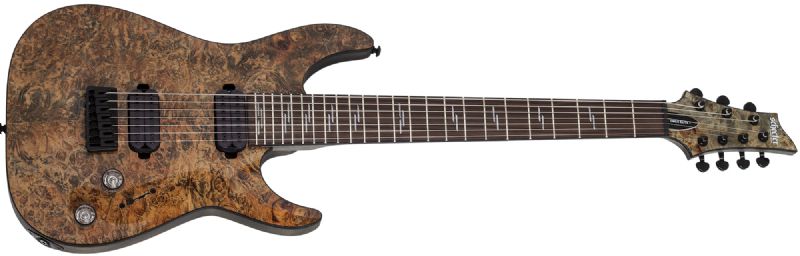 Schecter Omen Elite-7 7-String Electric Guitar, Charcoal 2457-SHC