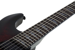 Schecter Omen Elite-6 Left-Handed Electric Guitar, Black Cherry Burst 2459-SHC