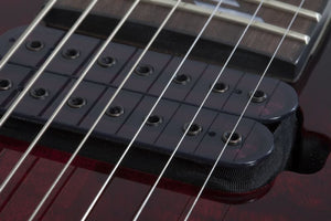 Schecter Omen Elite-7 Left-Handed 7-String Electric Guitar, Black Cherry Burst 2461-SHC