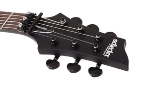Schecter Damien-6 Floyd Rose Electric Guitar, Satin Black 2471-SHC