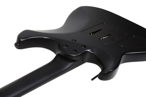 Schecter Damien-6 Floyd Rose Electric Guitar, Satin Black 2471-SHC