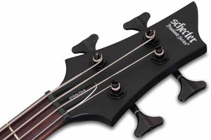 Schecter Stiletto Stealth Bass in Satin Black - SKU 2522-SHC