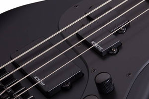 Schecter Stiletto Stealth Bass in Satin Black - SKU 2522-SHC