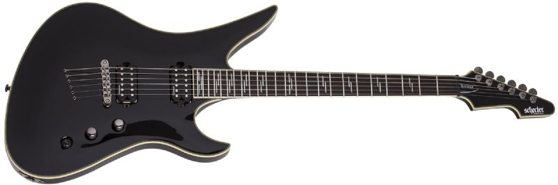 Schecter Avenger Blackjack Series Electric Guitar, Gloss Black 2562-SHC
