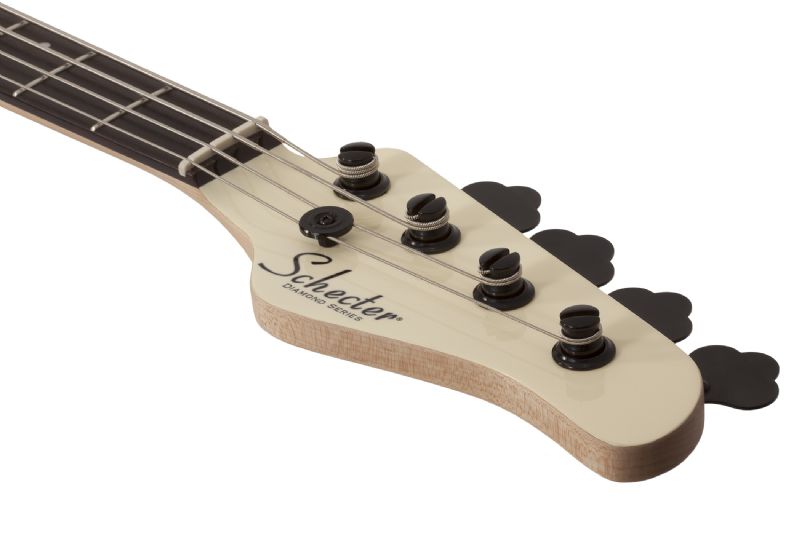 Schecter P-4 Flat Top Electric Bass in Ivory 2920-SHC - The Guitar World