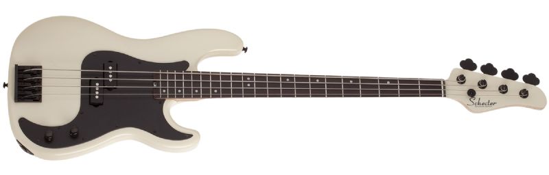Schecter P-4 Flat Top Electric Bass in Ivory 2920-SHC - The Guitar World