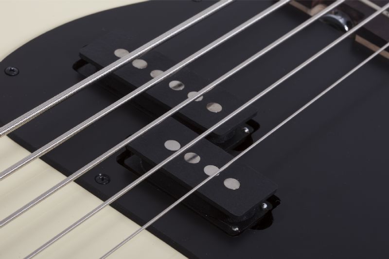 Schecter P-5 Flat Top Electric Bass in Ivory 2922-SHC - The Guitar World