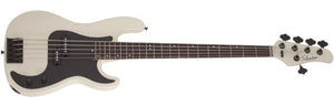 Schecter P-5 Flat Top Electric Bass in Ivory 2922-SHC - The Guitar World