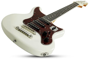 Schecter Hellcat-6 Electric Guitar, Ivory Pearl 294-SHC