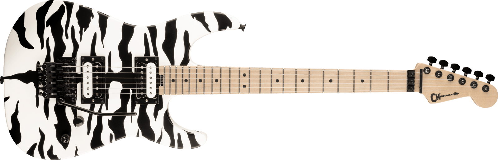 Charvel Satchel Signature Pro-Mod DK22 HH FR M, Maple Fingerboard, Satin White Bengal  2969001576