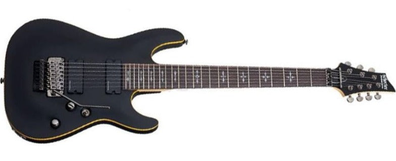 Schecter Demon-7 FR, 7-String, Floyd Rose, Satin Black 3214-SHC