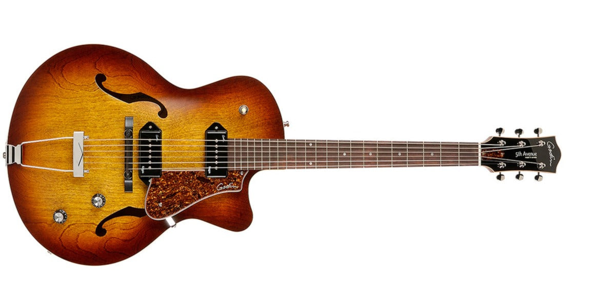 Godin 5th Avenue CW Kingpin II Cognac Burst