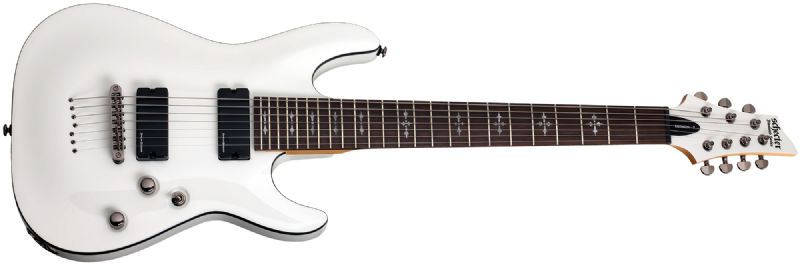 Schecter Research DEMON-7 7-String Electric Guitar Vintage White 3248-SHC