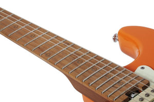 Schecter Nick Johnston Traditional Left-Handed Electric Guitar, Atomic Orange 3328-SHC