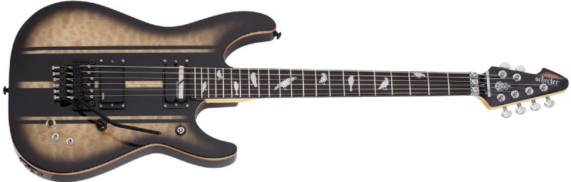 Schecter Dj Ashba Electric Guitar, Natural Black Burst 356-SHC